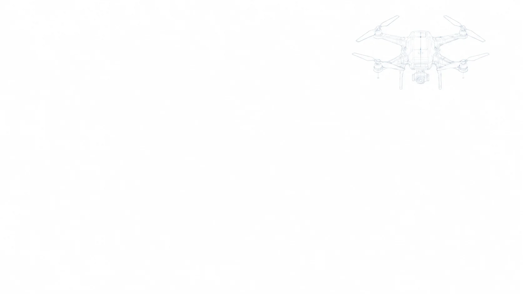Technical drone blueprint
